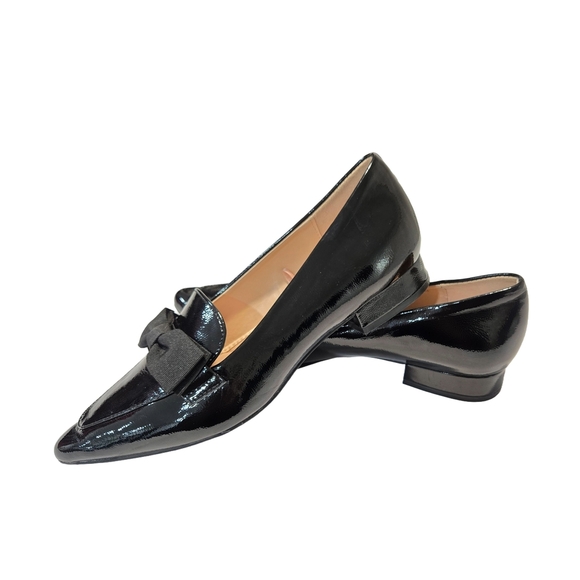 Adrienne Vittadini Black Patent Leather Flats - Picture 8 of 12